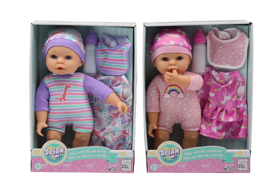 Bebé con Biberón y Botella Dream Collection 2a+ ( Surtido de 2 - Se Venden por Separado )