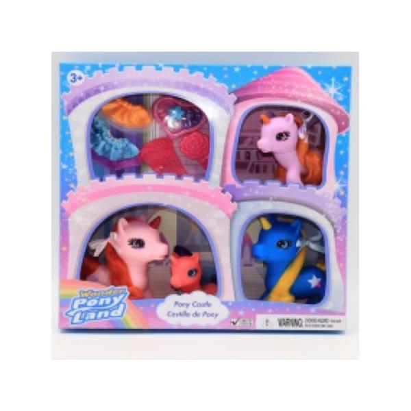 Castillo de Pony Set de 4 Con Accesorios 3a+ ( Surtido de 2 - Se Venden por separado )
