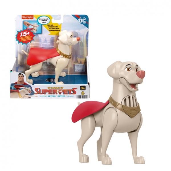 Fisher Price /  DC League Of Súper Pets Figura Krypto Con Sonido 3a+