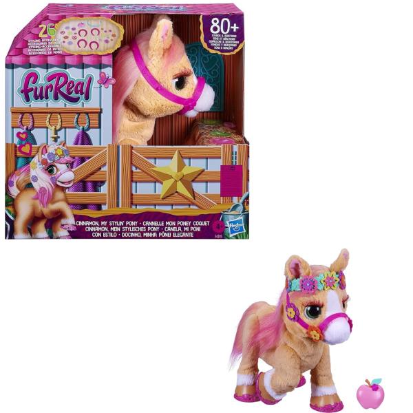 Fur Real Canela Mi Pony con Estilo (80 Sonidos y Reacciones) 4a+