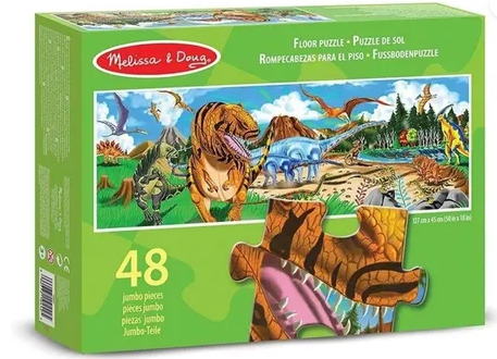 Rompecabezas de Dinosaurios para el Piso 48pzs 3a+