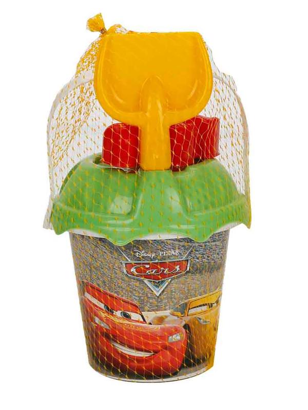 Balde Pequeño con Juguetes de Playa de Disney Pixar Cars