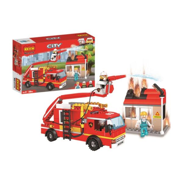 Camión de Bomberos y Casa 328pzs 6a+