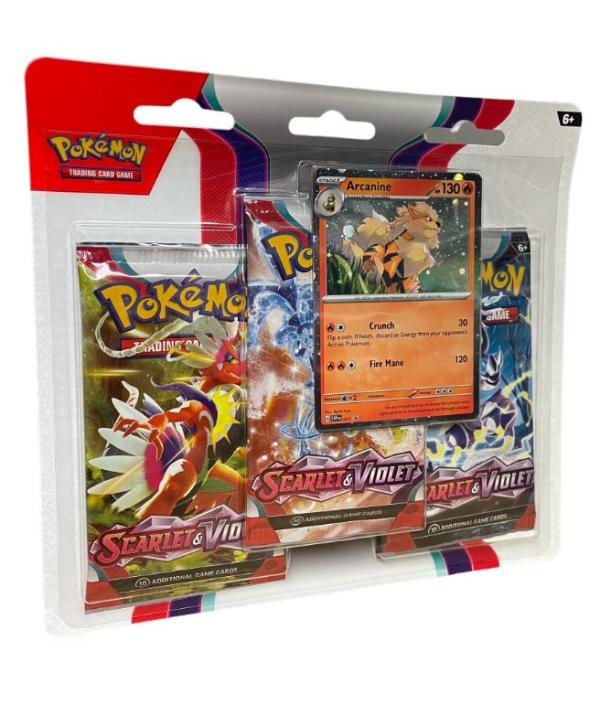 Cartas para Intercambio Pokémon Scarlet & Violet Set 3 Sobres x10 Tarjetas +1 Extra
