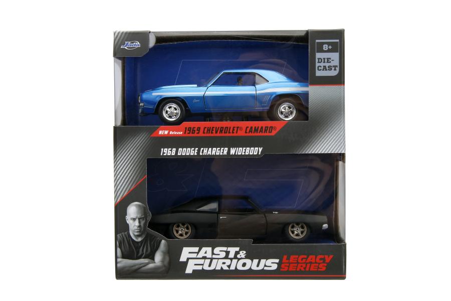 Carro Fast & Furious  Legacy Set/2 Esc:1:32  8a+ (Camaro-Dodge Charger)