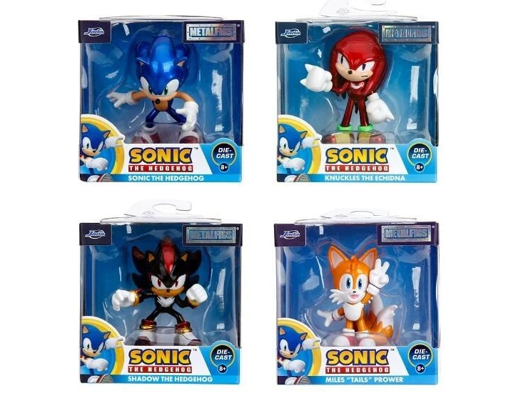 Figuras Metalfigs 2.5" de Sonic the Hedgehog Displ/12 Surt/4 8a+
