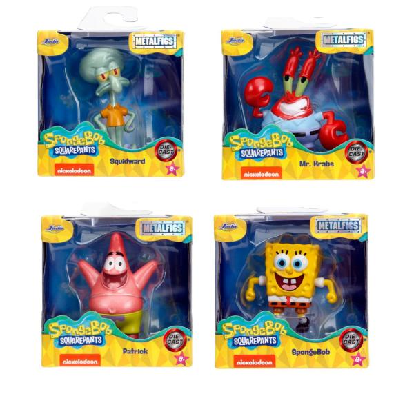 Figuras Metalicas de Bob Esponja Displ/12 Surt/4 8a+