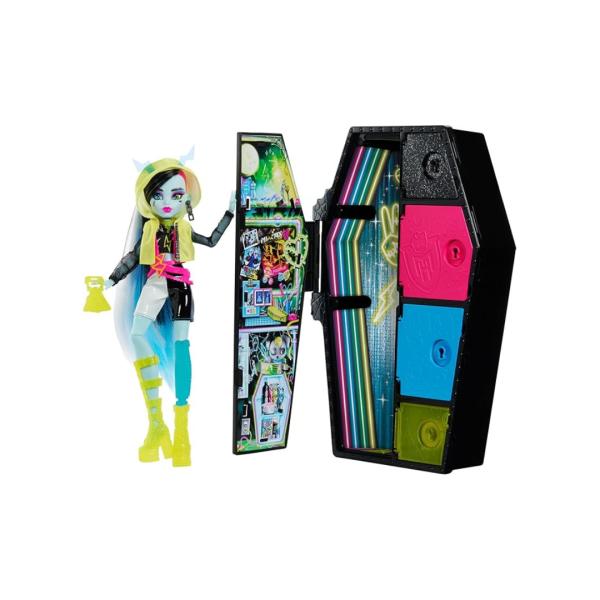 Muñeca Monster High Skulltimate Sustos Neón Frankie 4a+