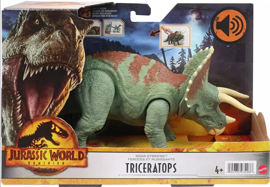 Figura  Jurassic World Dominion Triceratops Ruge Y Ataca 4a+