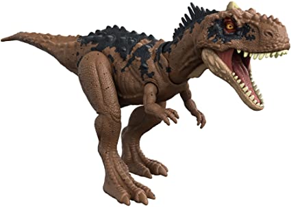 Figura MATTEL Jurassic World Dominion Rajasaurus Ruge y Golpea 4a+