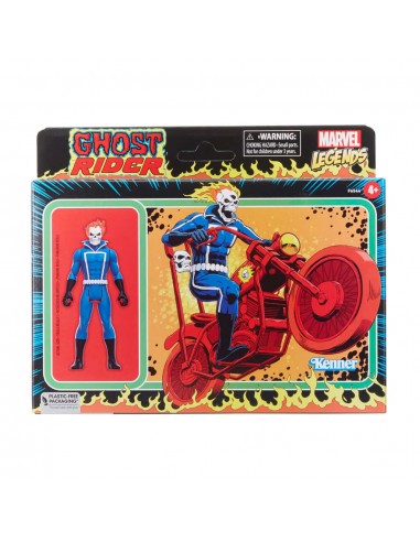 Figura Marvel Legends con Mocicleta Ghost Rider 4a+