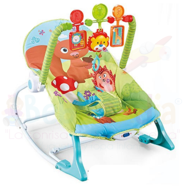 Silla Mecedora Vibradora Musical Ardilla 18kg Max 0m+