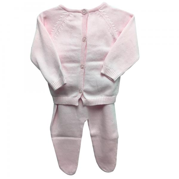 Pijama 2 Piezas Rosada C/Caja 6m