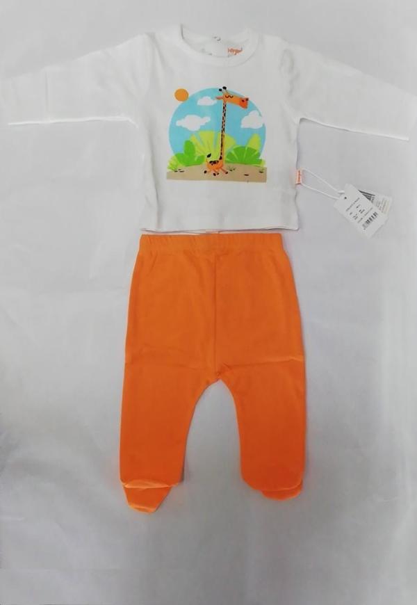 Pijama Jirafa 2 Piezas Caja de Regalo 6m