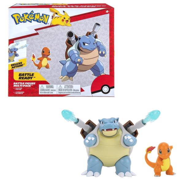 Figuras Pokémon Deluxe Set/2 4a+ (Blastoise-Charmander)