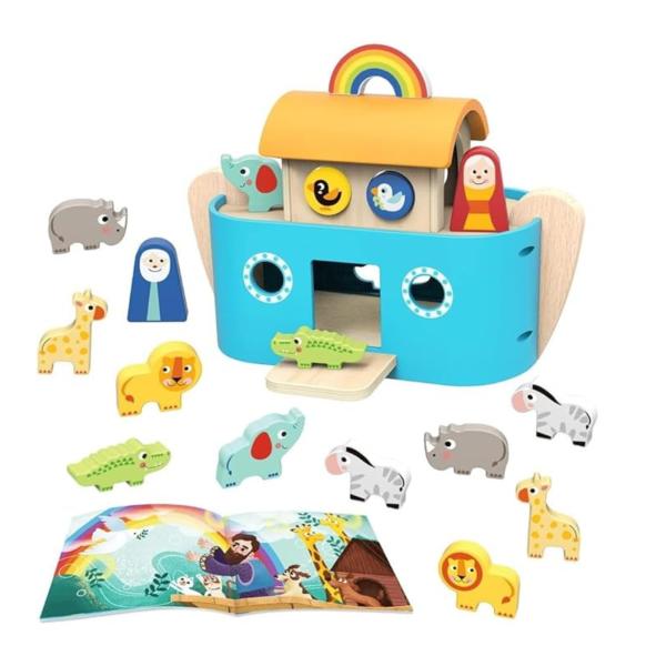 Arca de Noé con Figuras para Encajar 24m+