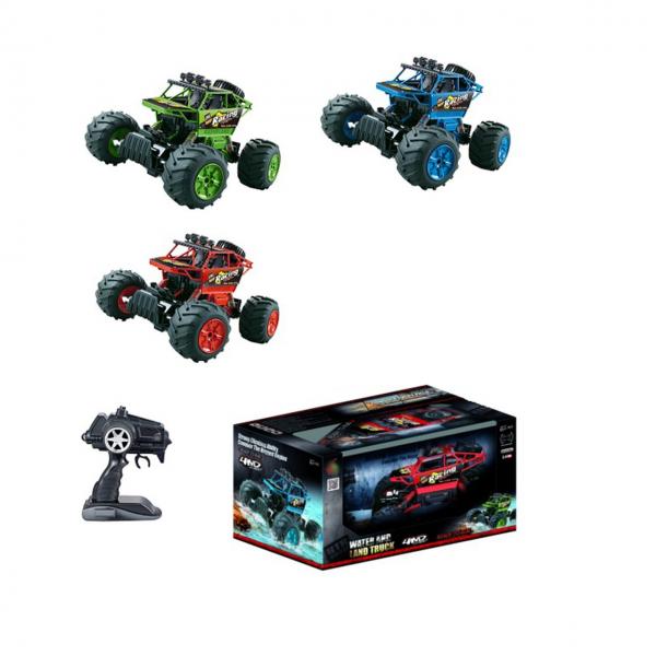 Carro R/C 4WD Tierra y Agua Surt/2 Verde-Rojo 6a+(432269)