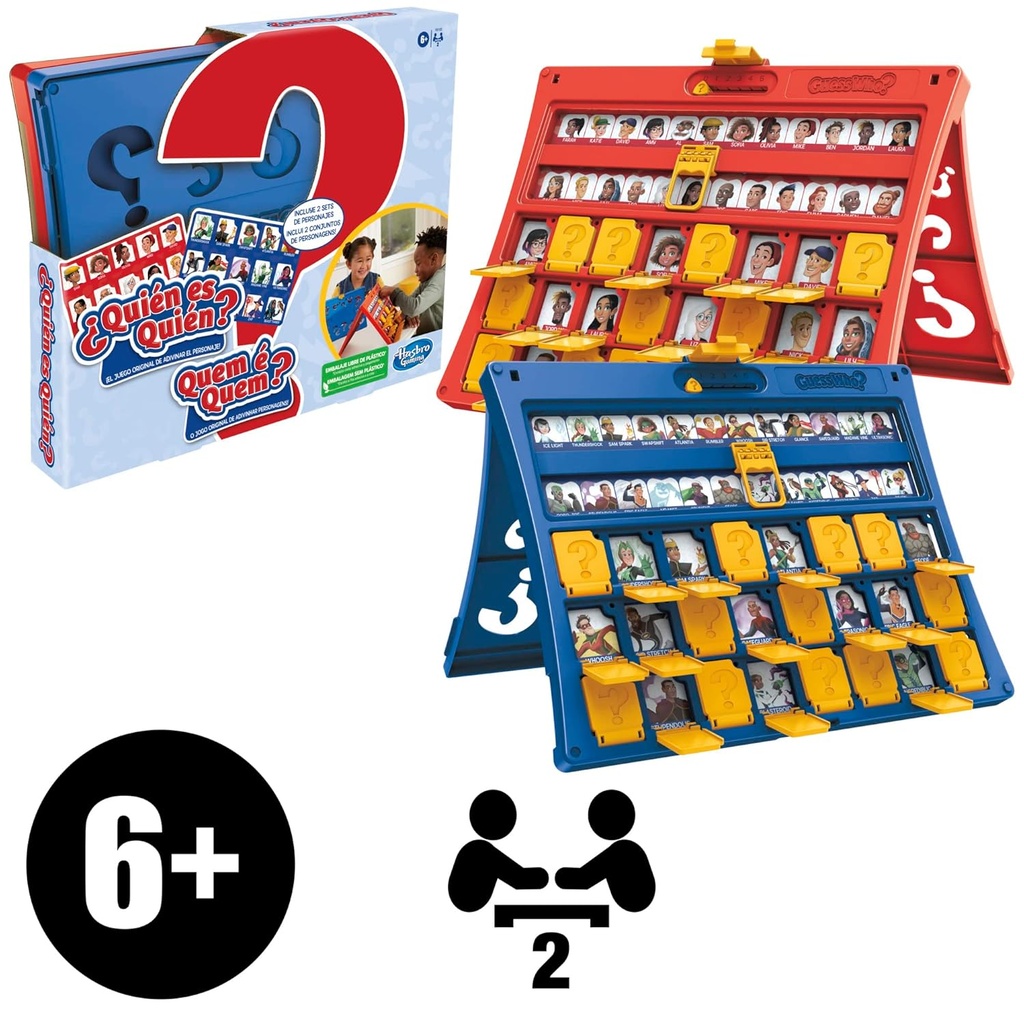 Juego de Mesa Adivina Quién ? 2 Set de Personajes 6a+