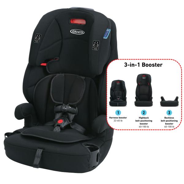 Silla para Carro con Arnés 3en1 30kg Max