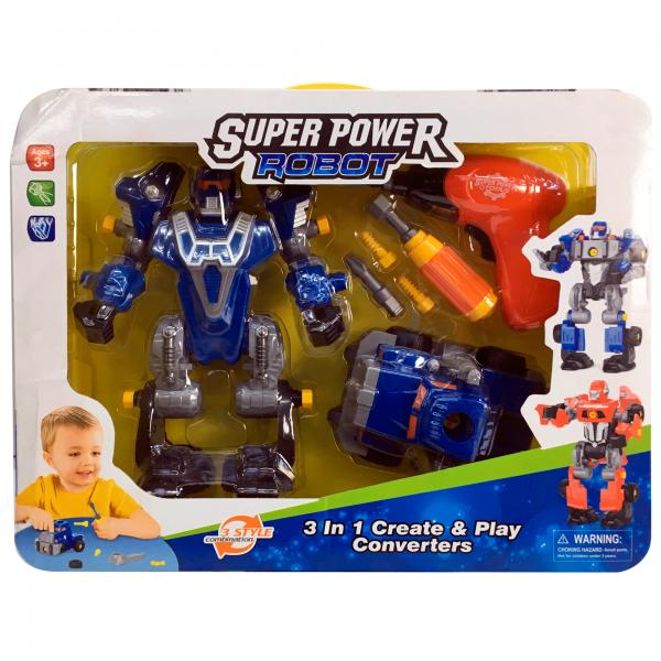 Robot Súper Poder 3 en1 Surt/2 3a+ (425377)