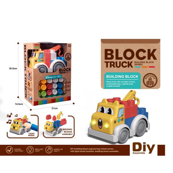 Grua Armable con Bloques 23Pzs con Luz y Sonido 24m+ (458306)