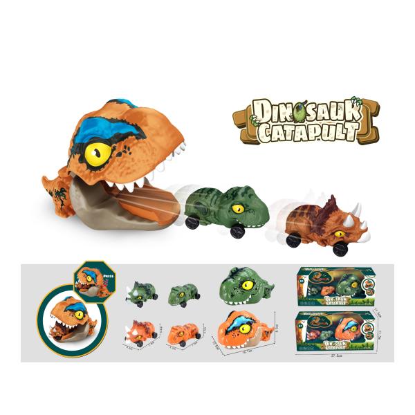 Vehiculos de Dinosaurio con Lanzador Set/3 Surt/2 3a+ (458375)