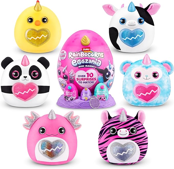 Rainbocorns Eggzania con Peluche y Sorpresas Surt/3 3a+