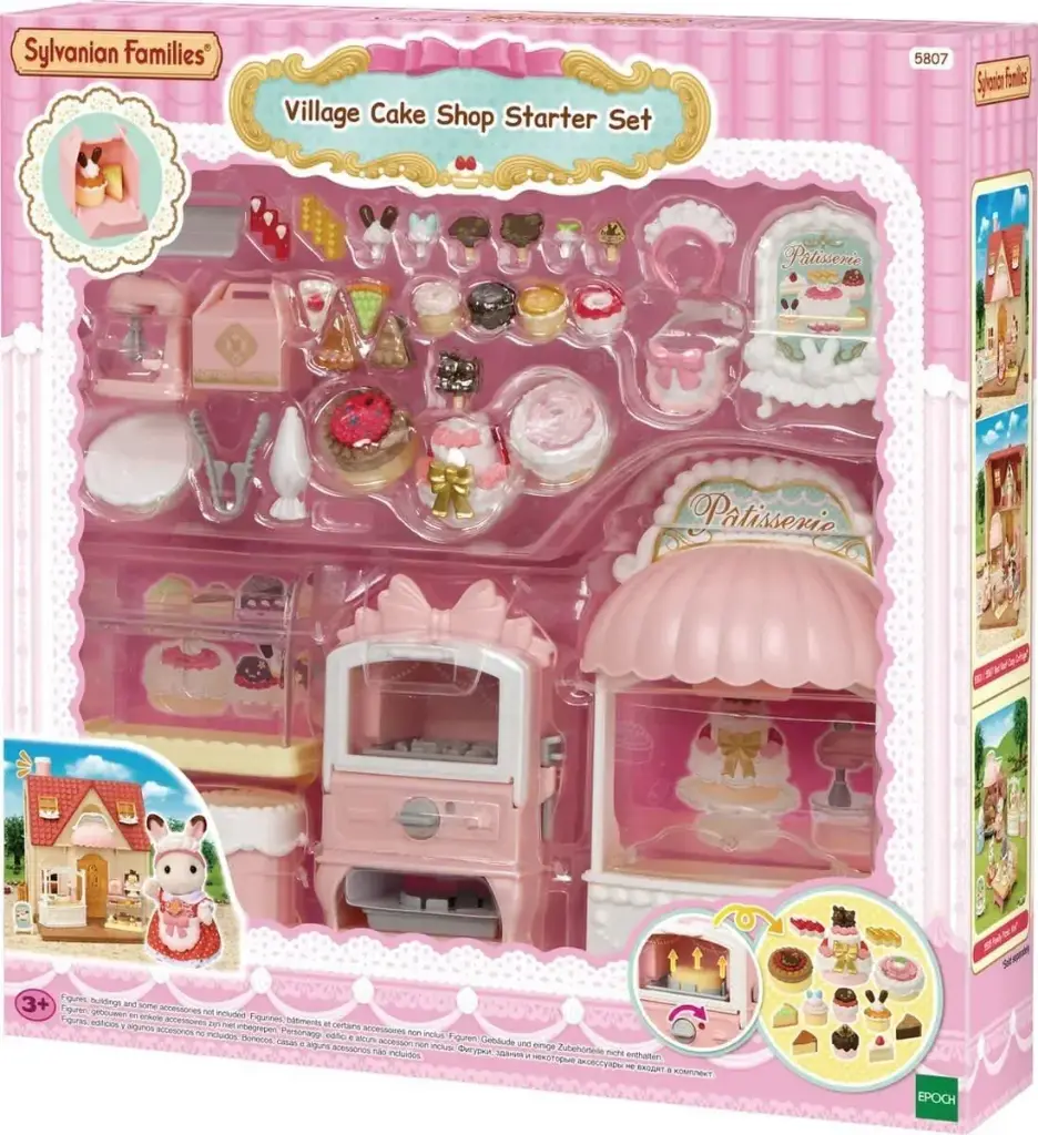 Familias Sylvanian Set de inicio de pastelería de pueblo 3a+ " Ternurines "