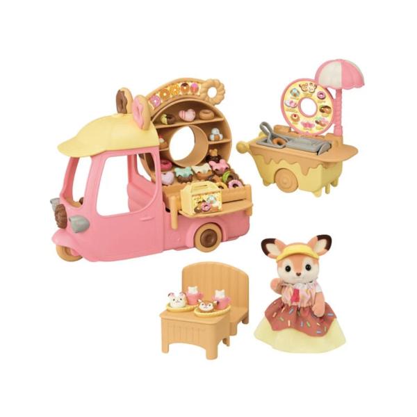 Familias Sylvanian Carro de Donas Dip Dip 3a+