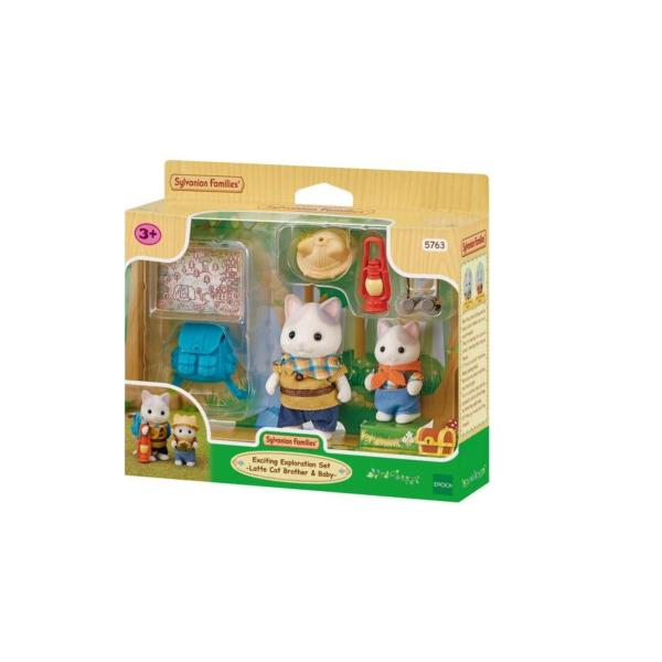 Familias Sylvanian Set de Exploración de  Gato y Su Hermano 3a+