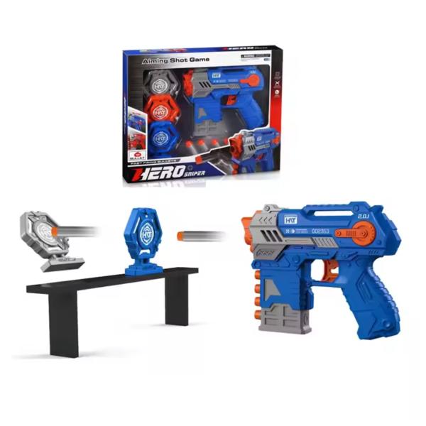 Lanzador de Dardos de Espuma con Tiro de Puntería Azul 8a+(458870)
