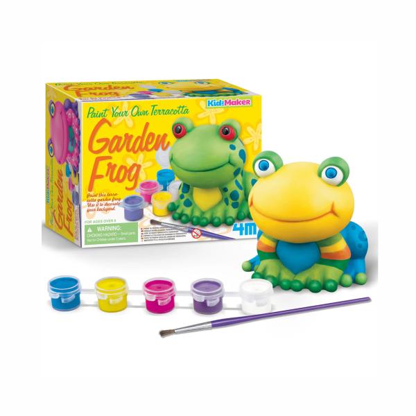 KidzMaker Pinta tu Propia Rana de Jardín de Terracota 8a+