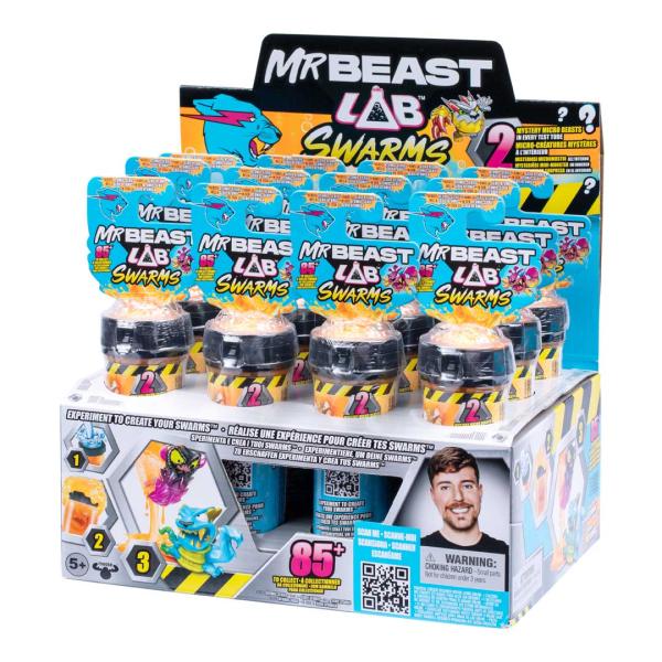 Mr Beast Laboratorio Figuras Swarms Set/2 Sorpresas Displ/12 Surtido 5a+