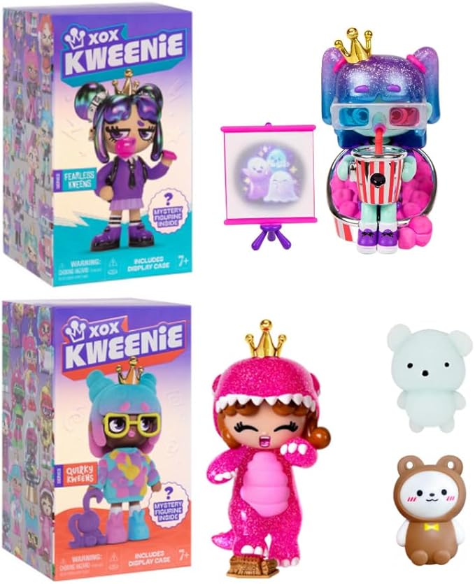 Figuras XOX Kweenies Animadas Kweenie Fearless Kweens Sorpresa Displ/11  7a+