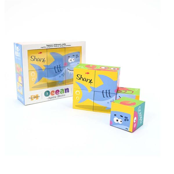 Rompecabezas de Animales del Oceano 6Pzs 3a+