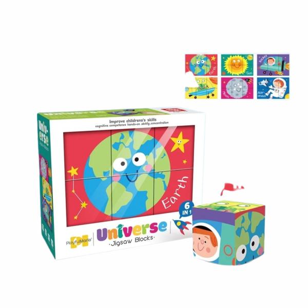 Rompecabezas del Planeta Tierra 6Pzs 3a+