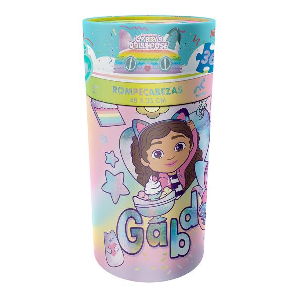 Rompecabezas de la Casa de Muñeca de Gabby's 36Pzs 3a+ 48x33cm