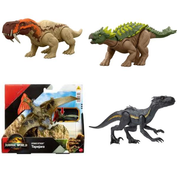 Figura Jurassic World Rebirth Strike Attack S/4