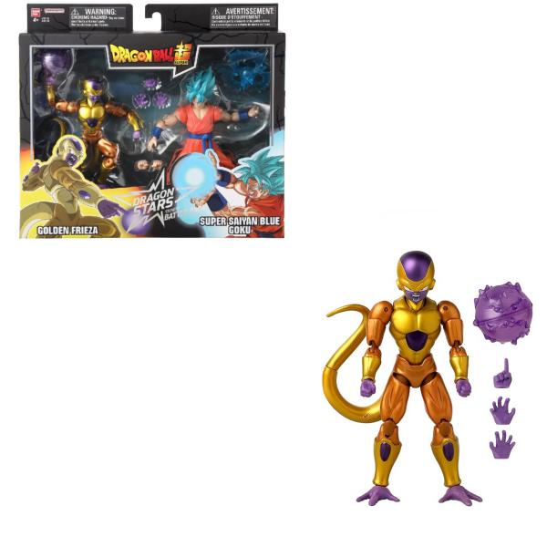 Figura Dragon Ball Super Hero Set/2 Golden vs Goku Super Saiyan Blue  4a+