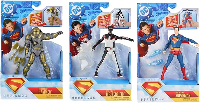 Figuras DC Comics Super Man Surt/3 4a+