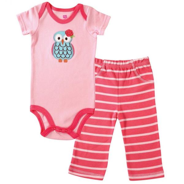 Mameluco Manga Corta C/Licra Búho  9-12m