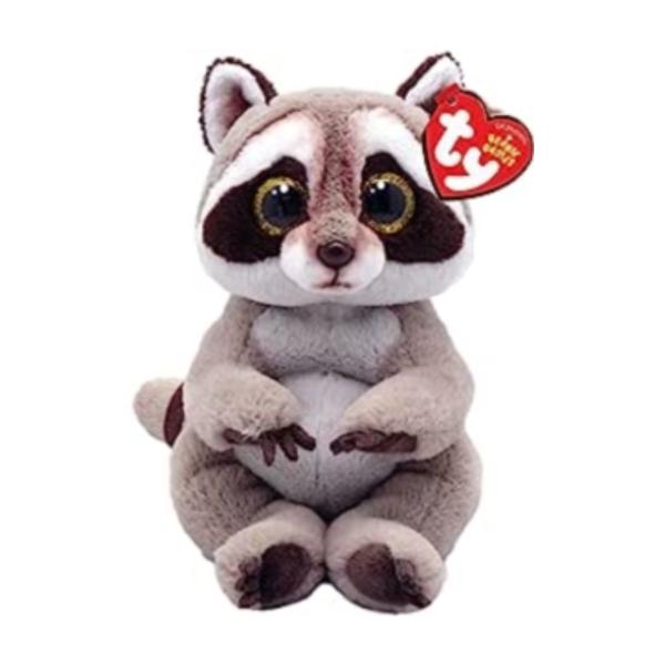 Peluche Beanie Bellies Pequeño Mapache Petey 3a+