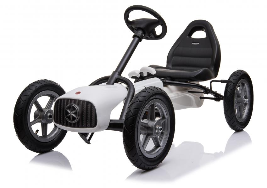 Go-Kart Blanco Llanta de Hule Inflable 5a+ 50Kg Max