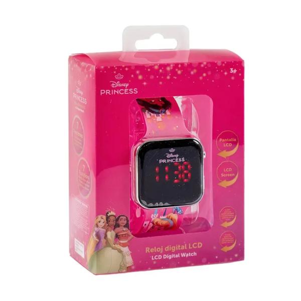 Reloj Digital LCD Disney Princesas 3a+