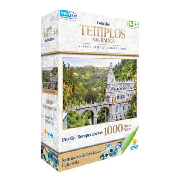 Rompecabezas Colección Templos Sagrados Santuario de las Lajas Colombia 1000Pzs 16a+