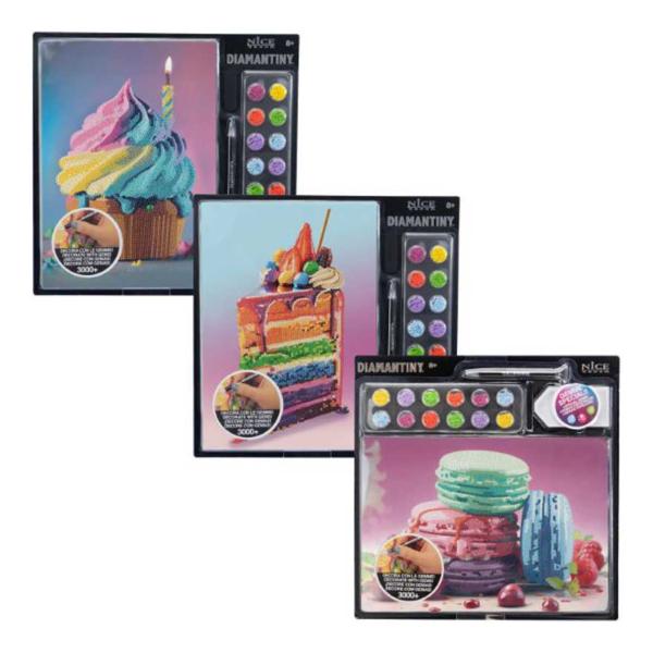 Set de Arte de Pintar con Cristales Plastios 3D Surt/3 8a+ (96424-25-26)
