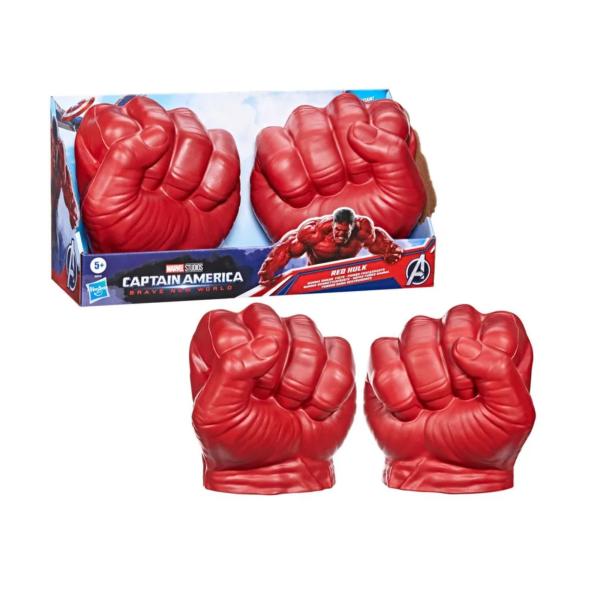 Súper Puños Gamma Marvel Capitan America Brave New World Hulk Rojo 5a+