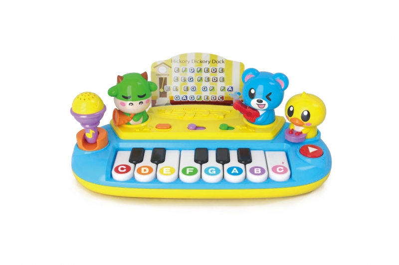 Piano Musical con Figuras Luz y Sonidos 18m+(WD3714)