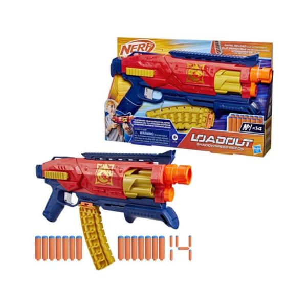 Lanzador Nerf Loadout Shadowspeed Recon 8a+