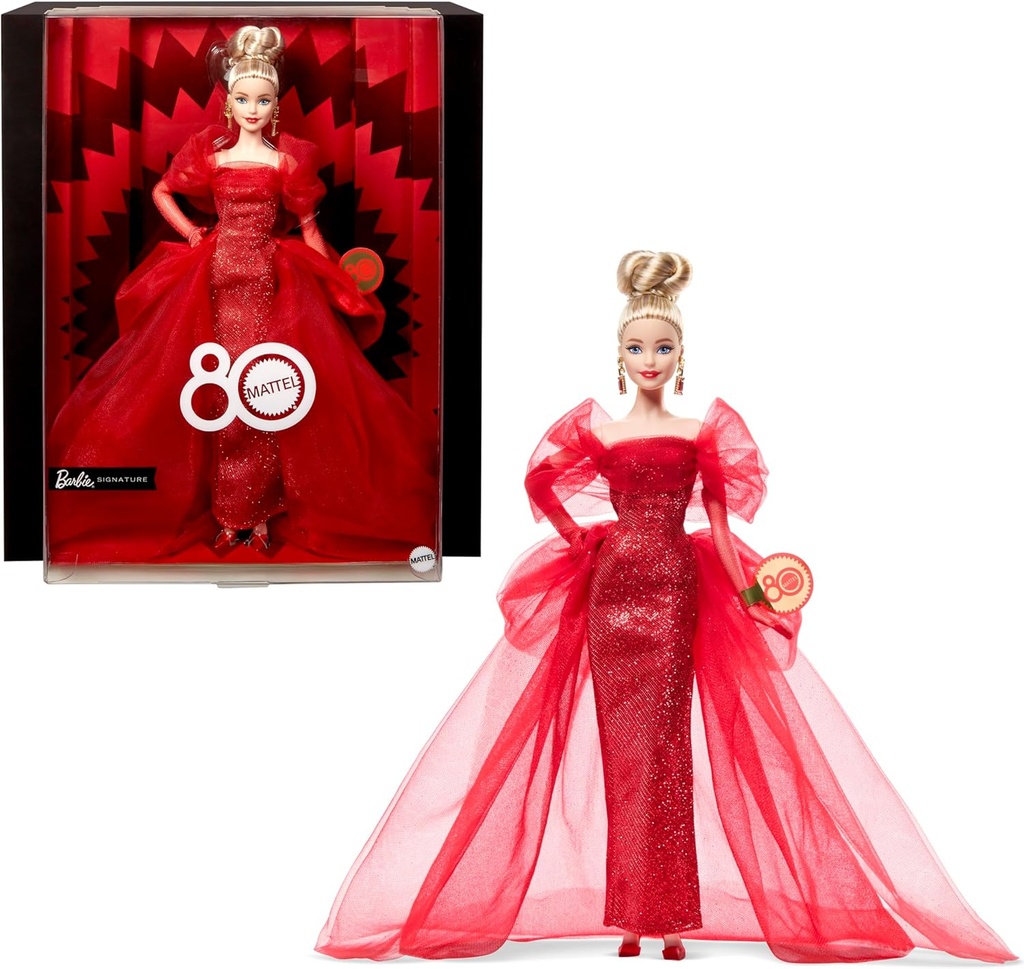 Muñeca Barbie  80 Aniversario 4a+